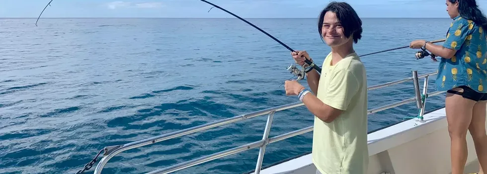 Reef fishing in waikiki