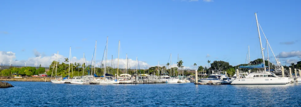 Haleiwa harbor floating docks
