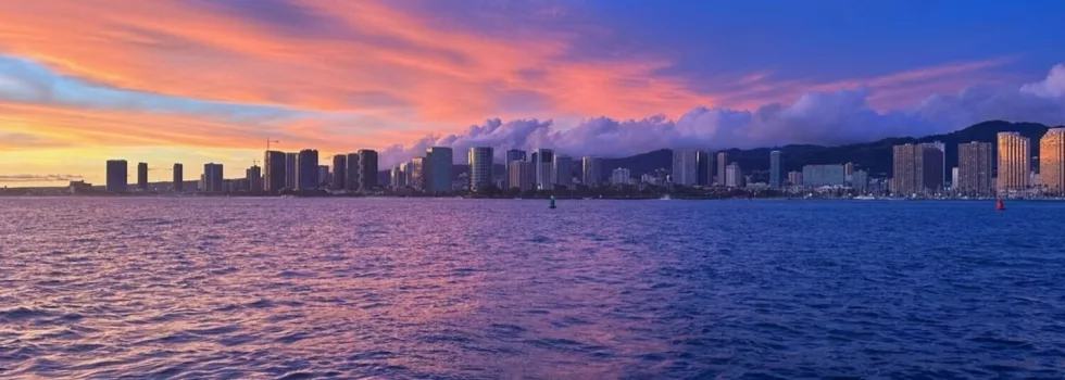 Sunset sail waikiki