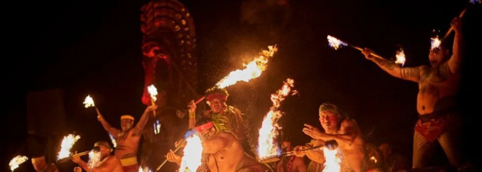 Lots of fire dancing
