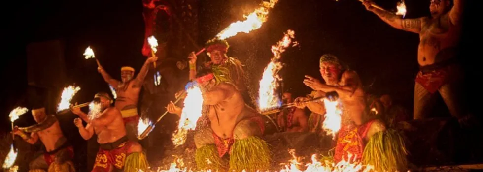Lots of fire dancing