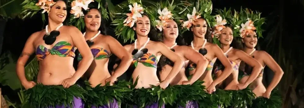 Luau hula dancers