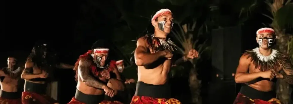 Male hula dancers