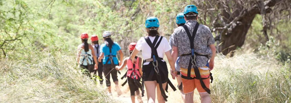 Zipline on oahu hawaii