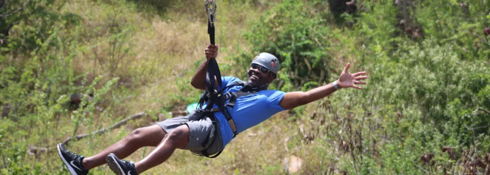 Coral crater zipline tour