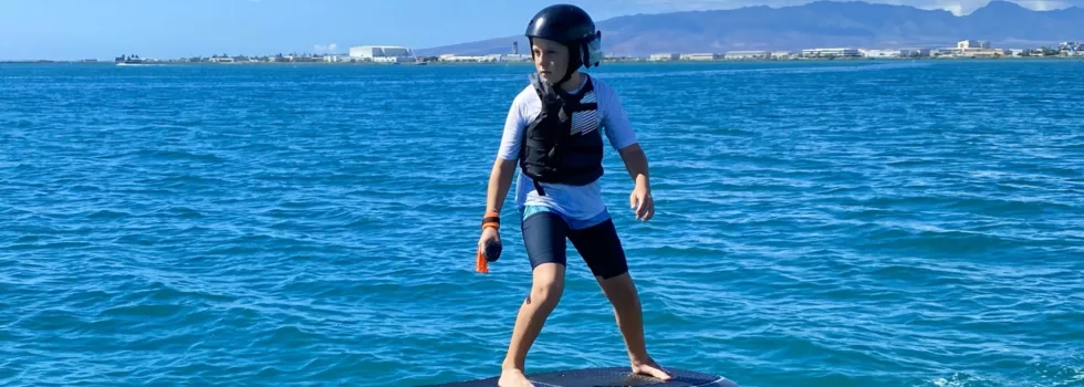 Efoil lessons sand island oahu