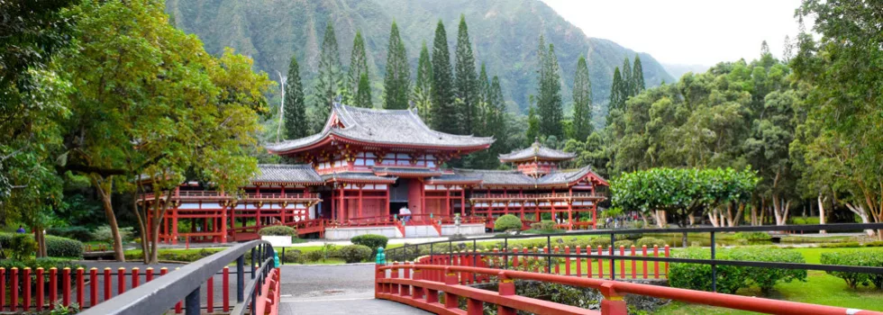 Byodo in temple from disney aulani tour