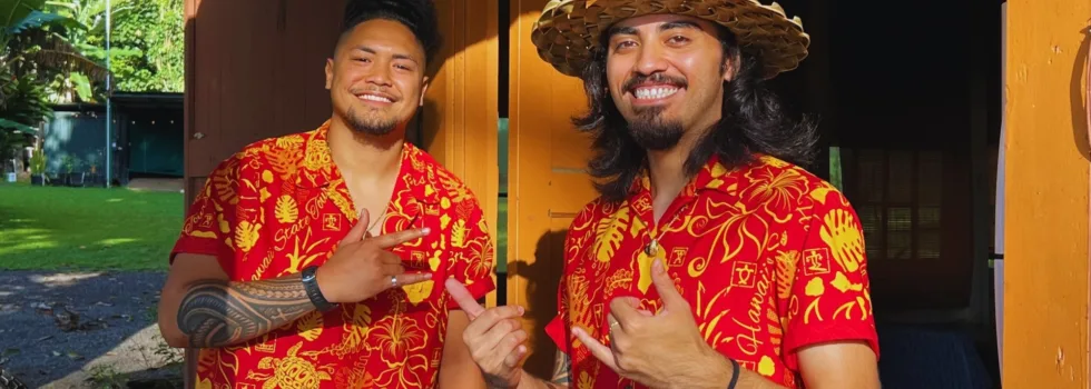 Smiling luau staff oahu