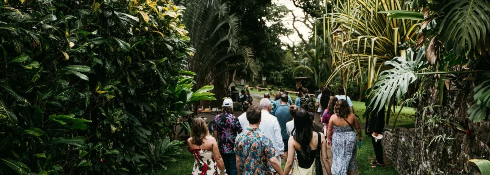 Mountain luau entrance