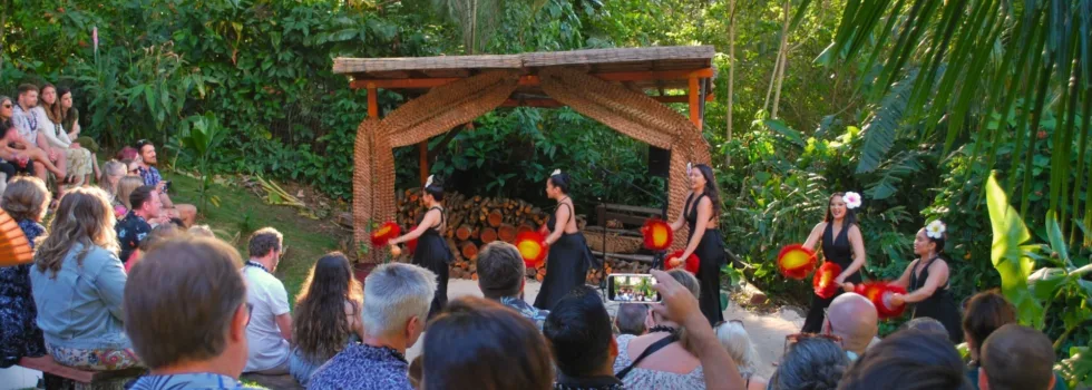 View from seating oahu luau