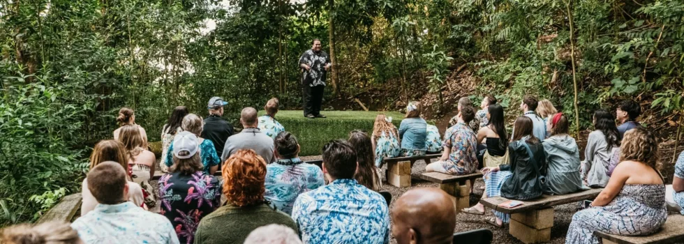 Intimate luau stage oahu