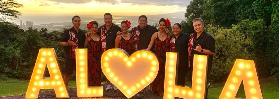 Aloha from luau oahu