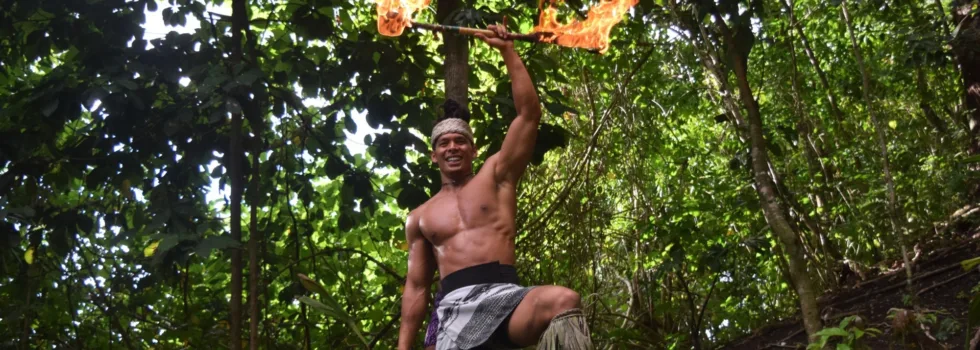 Fire dance finale oahu luau