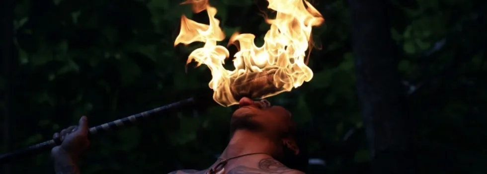 Eating fire oahu luau