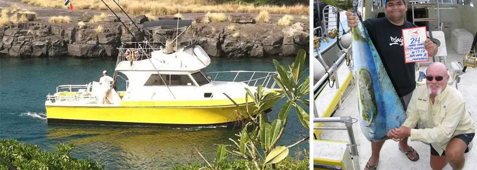Shared fishing charter kona