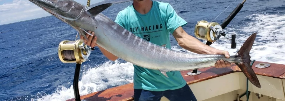 Wahoo fishing charter oahu