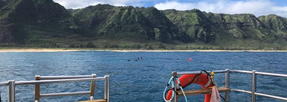 Oahu snorkel boat hawaii