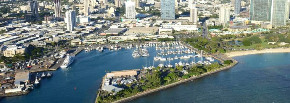 View from waikiki parasail