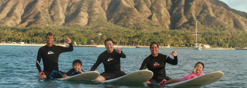Surf lesson family waikiki