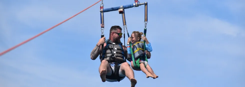 Daddy daughter parasail oahu