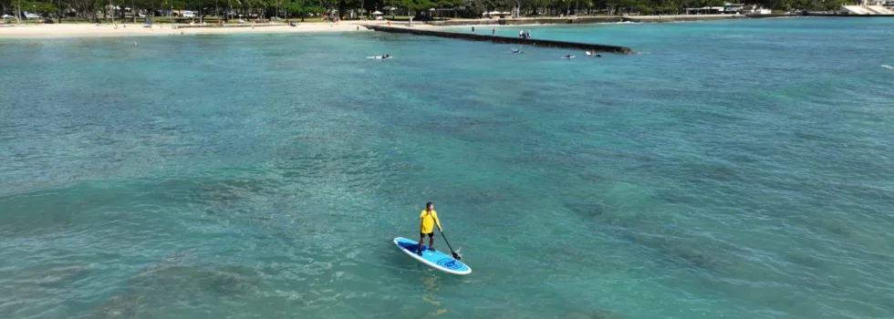 Stand up paddle lesson near diamond head