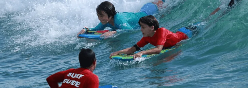 Kids body board lesson waikiki