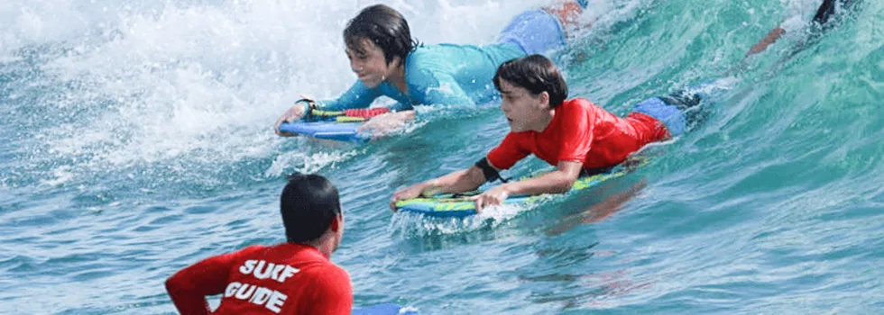 Kids body board lesson waikiki