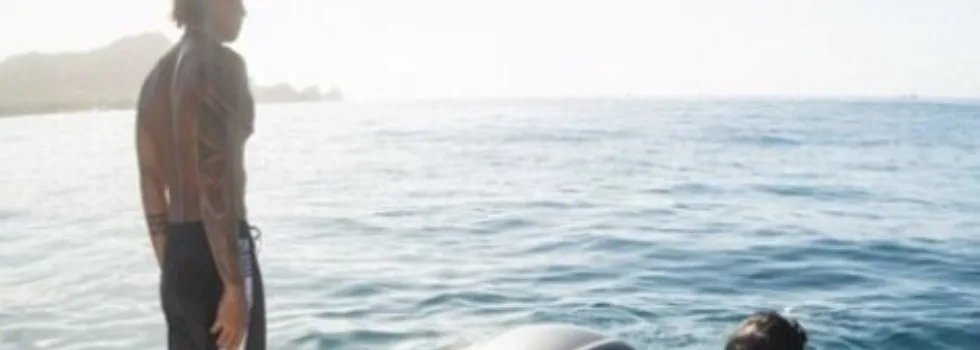 Waikiki boat at anchor