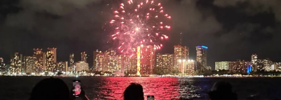 Fireworks over waikiki