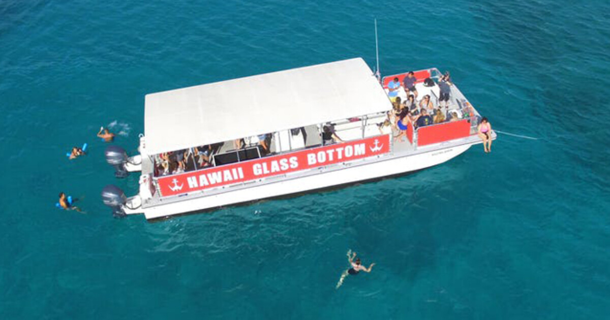 Glass Bottom Ride Afternoon Glass Bottom Boat Ride - Adventure Tours Hawaii
