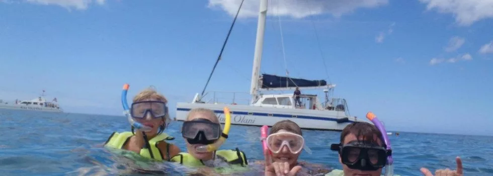 Hawaii catamaran snorkeling waianae