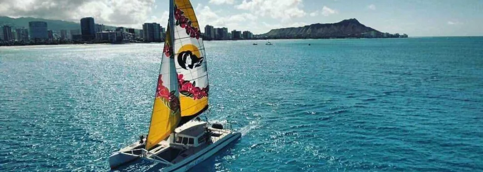 Hawaii sailing catamaran