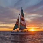Sunset sailing catamaran hawaii thumb