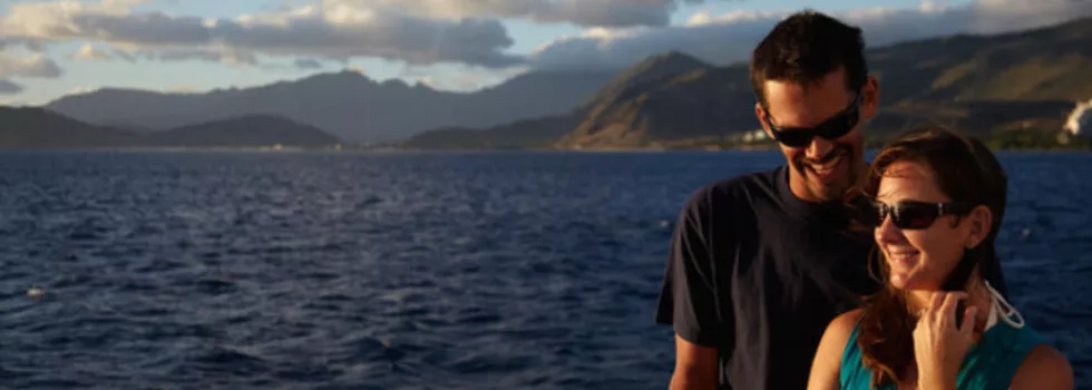 Sunset sail from hawaii