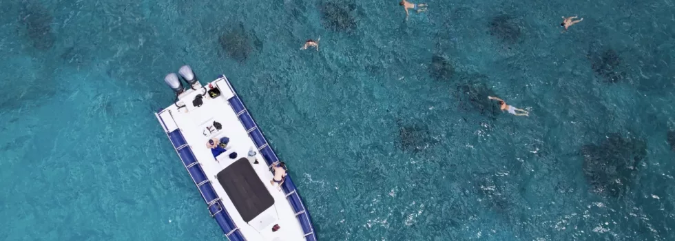 Zodiac snorkel boat in waikiki