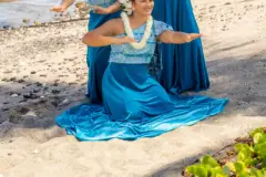 Luau Hale Hoaloha at Mauna Lani: Hale hoaloha luau dancers beach