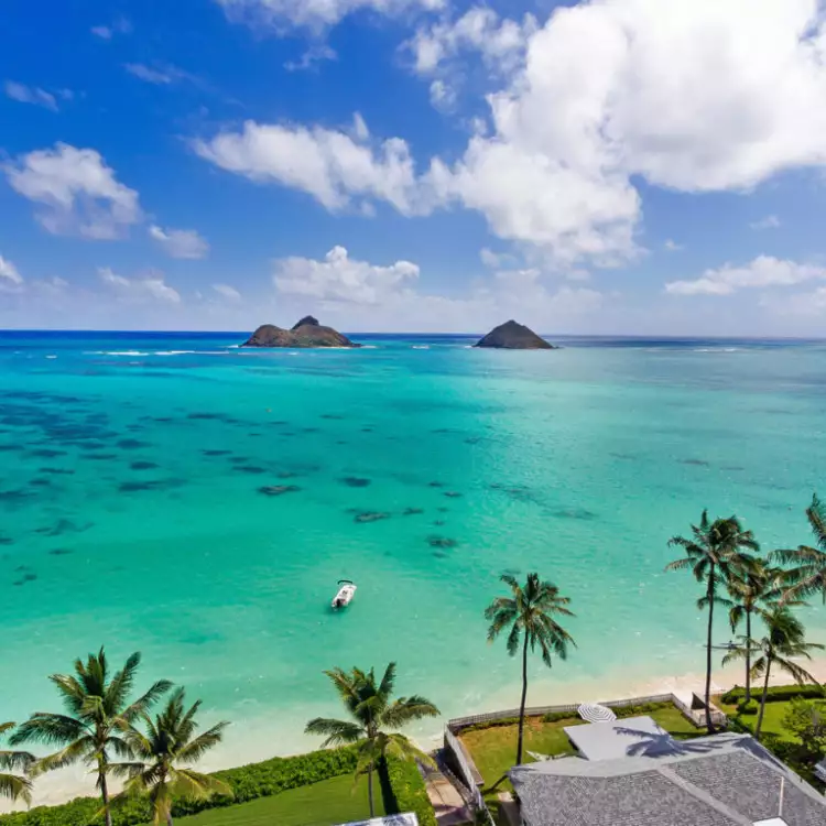 Lanikai beach rental background