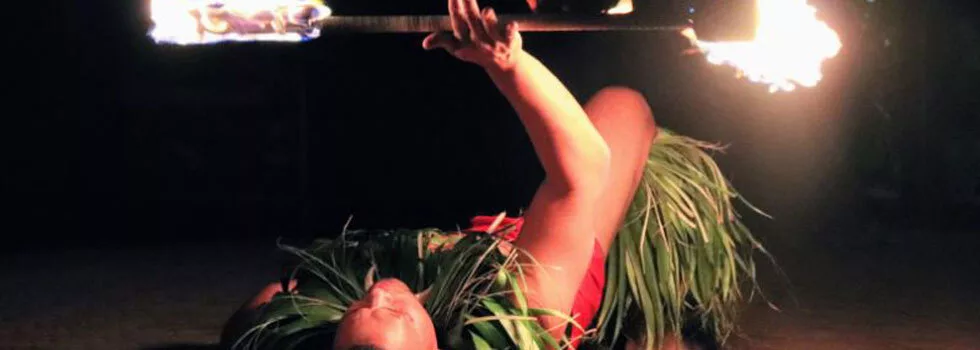 Fire dance luau maui