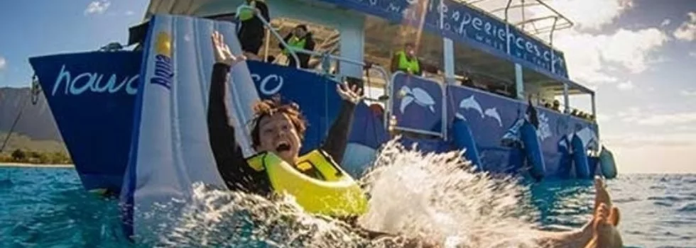 Waterslide boat waianae