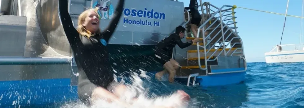 Boat water slide waianae