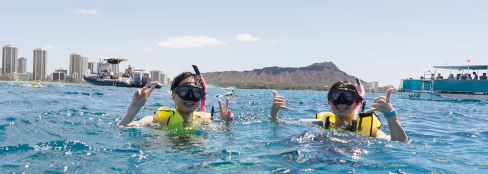 Turtle canyon snorkelers
