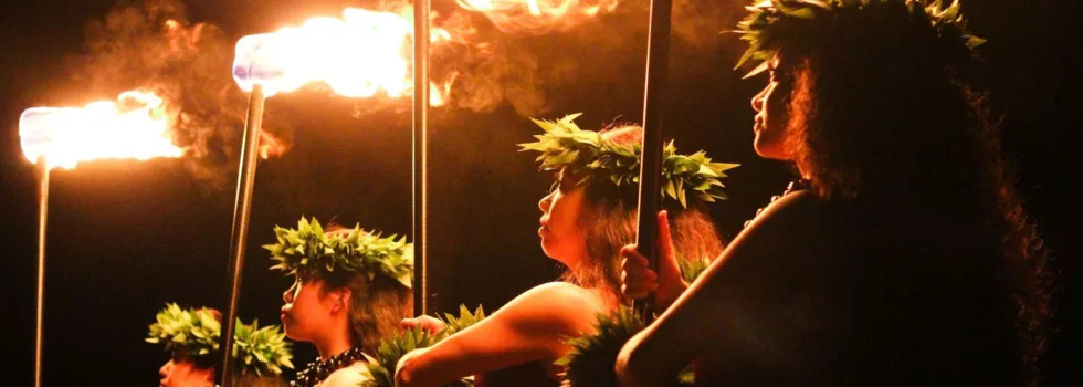 Fire dance hula