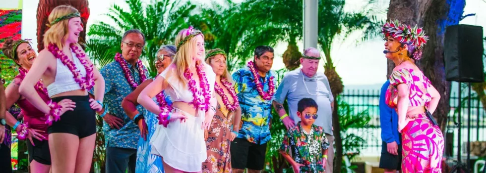 Luau crowd participation