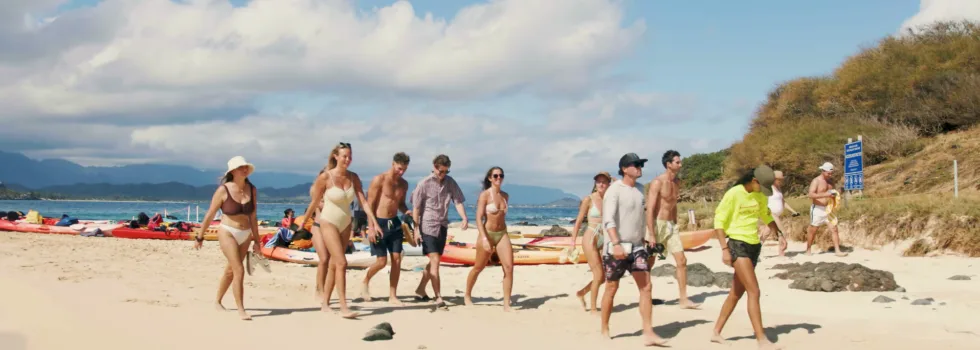 Guided kayak tour moku nui