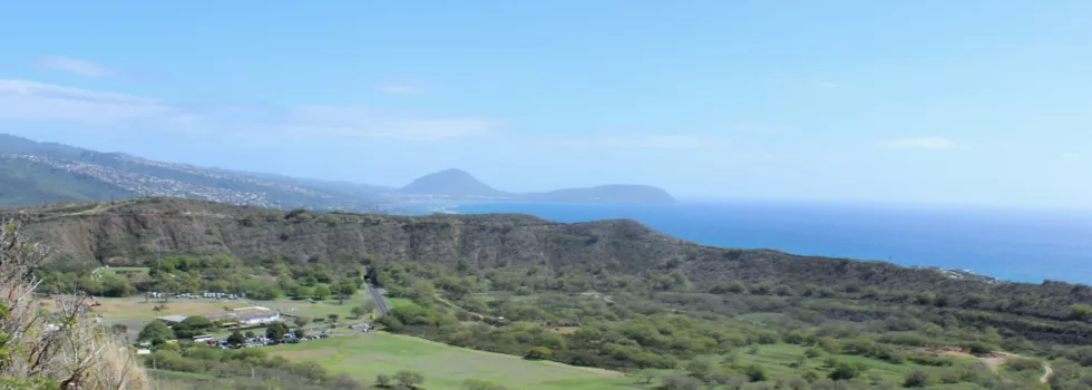 Diamond head crater interior