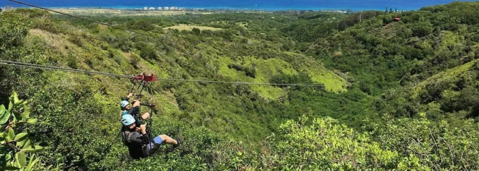 Zipline close to kaanapali maui
