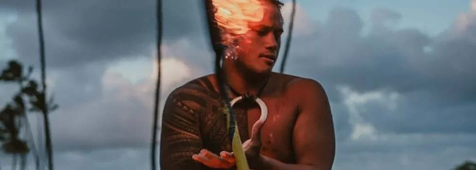 Kauai luau fire dance