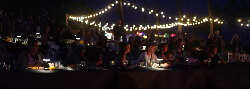 Kauai luau night scene