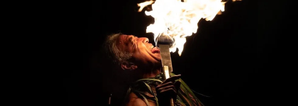 Fire dancers princeville kauai