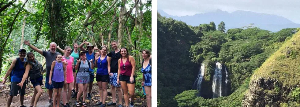 Kayak to waterfall kauai
